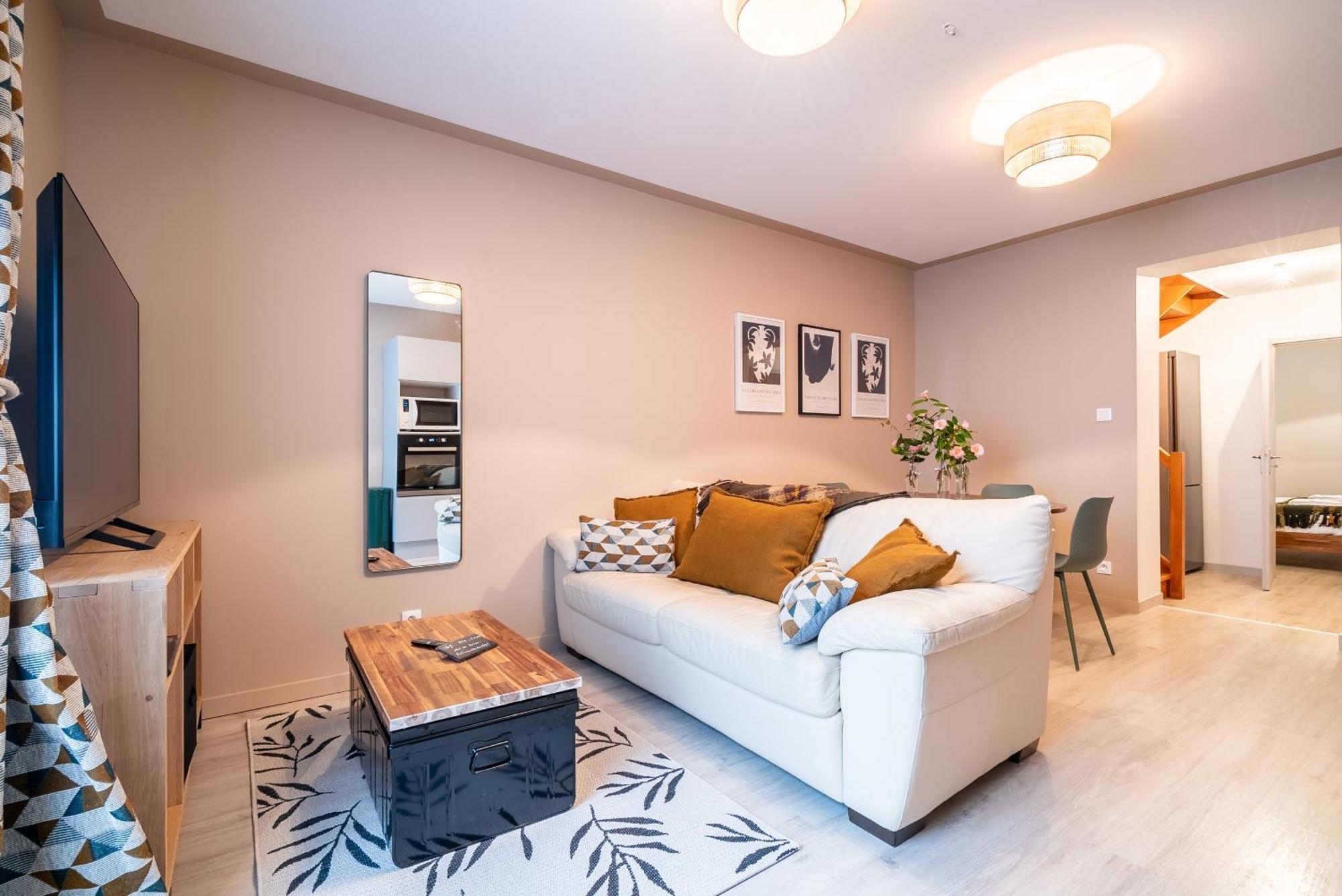 Mon Appart'Hotel - Gare De Limoges - Duplex 2 Chambres - Parking En Supp Luaran gambar